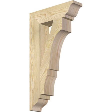 Ekena Millwork Balboa Traditional Rough Sawn Bracket, Douglas Fir, 4"W x 16"D x 28"H BKT04X16X28BOA01RDF